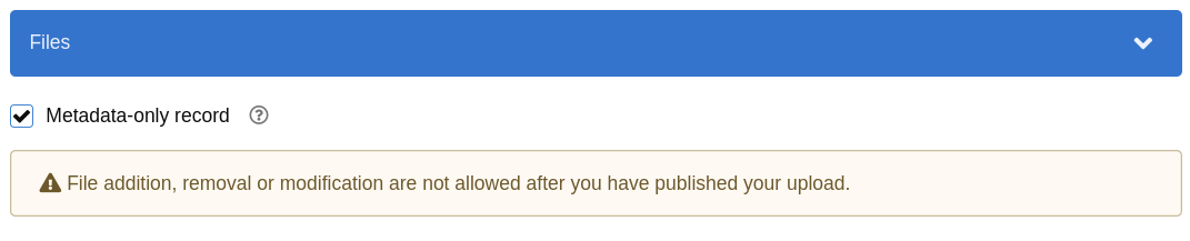 Setting Metadata only